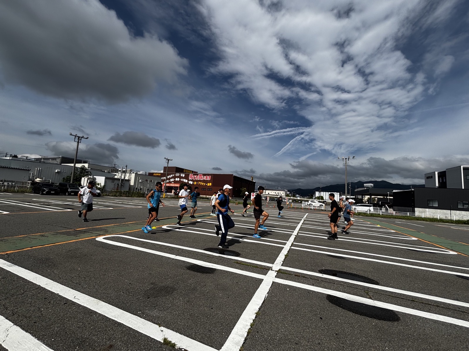 河川敷でのランニング